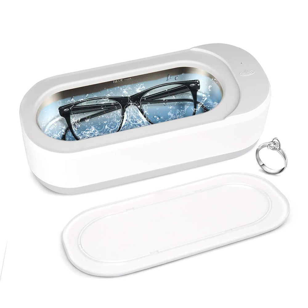 Mini Portable Ultrasonic Jewelry & Eyeglass Cleaner