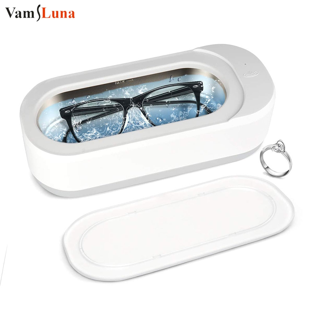 Mini Portable Ultrasonic Jewelry & Eyeglass Cleaner