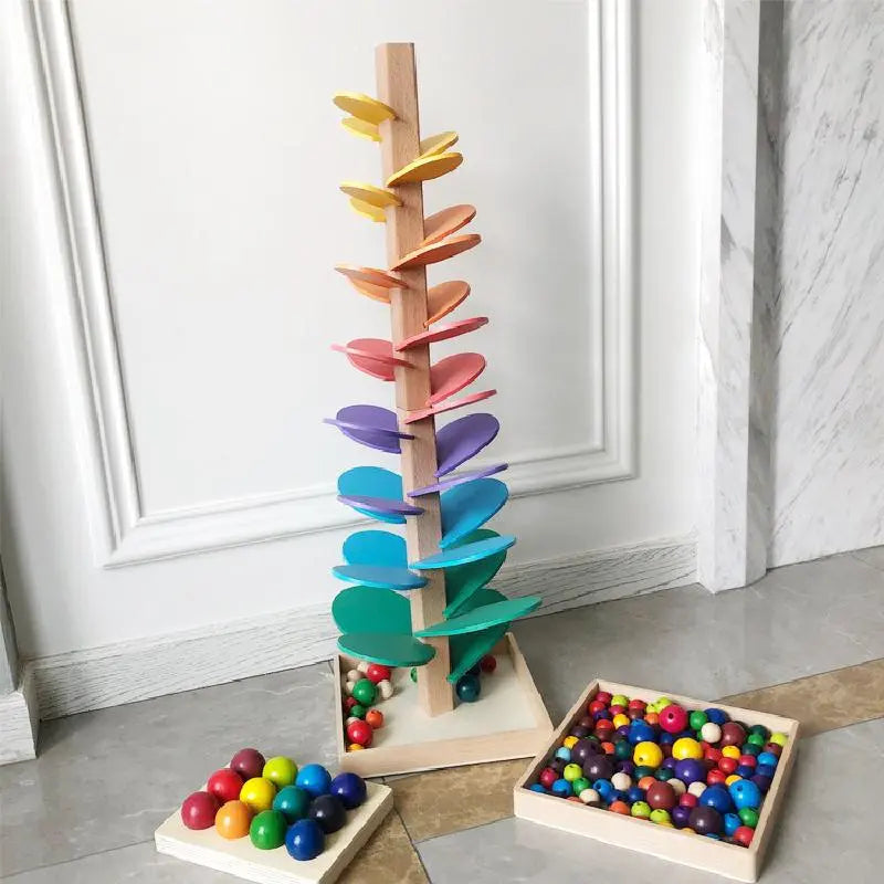 Montessori Baby Petal Tree Building Blocks Toy