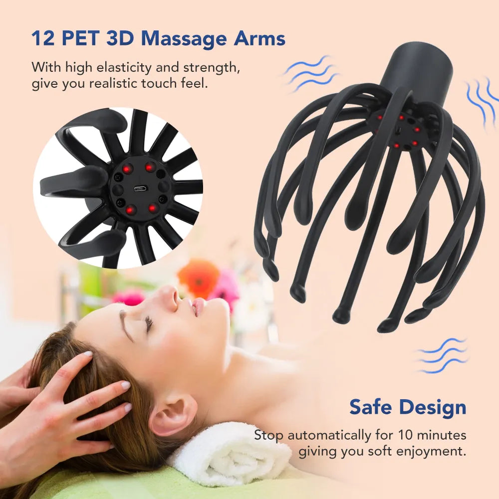 Electric Octopus Claw Scalp Massager