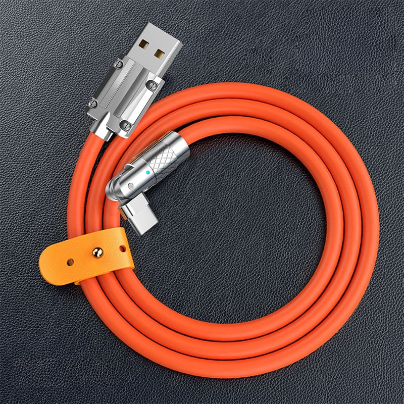 Rotatable 120W 6A Super Fast Charge Cable